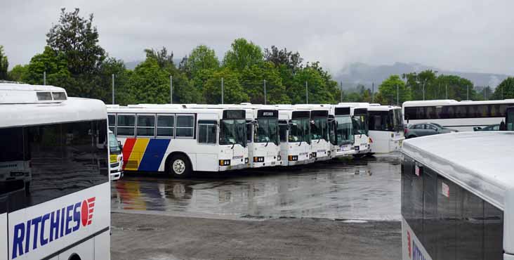 Ritchies Mitsubishi Fuso 399, 448, 408, 406, Optare Excel 603, Fuso 402 & Nissan 69